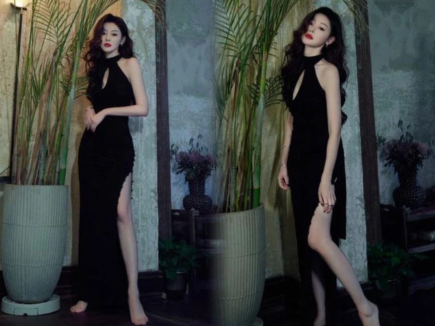 Trương Thiên Ái diện váy hở bạo tại Shanghai Fashion Week, chiếm hết spotlight của Dương Tử - Ảnh 1